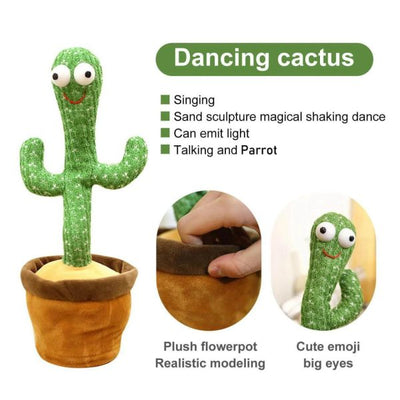 Dancing, Talking Cactus | Tree Cactus Plush Toy For Children, Kids Or Toddlers – With Box